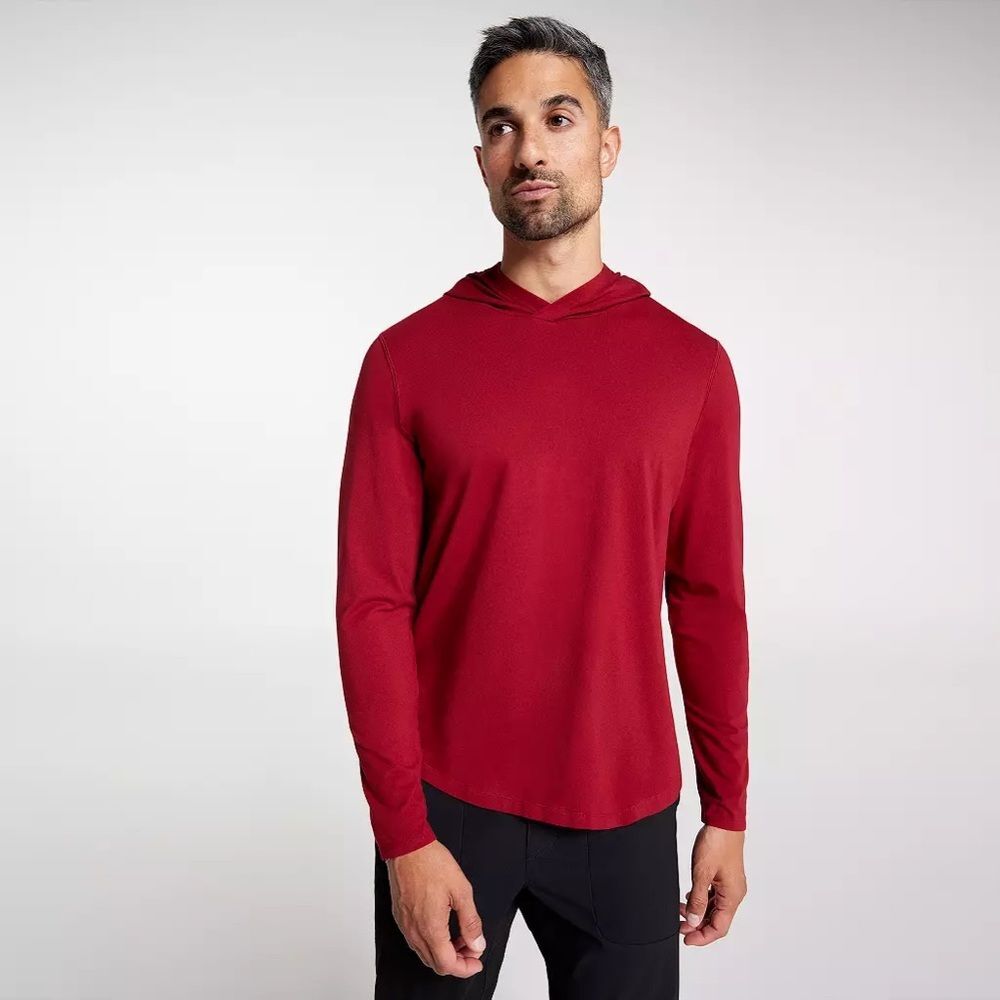 NWT VRST Men’s Bold Burgundy Essential Hoodie - Size Small